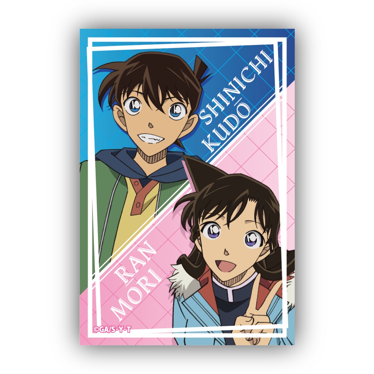 名探偵コナン スクエア型缶バッジVol.4 工藤新一＆毛利蘭｜ホビーの