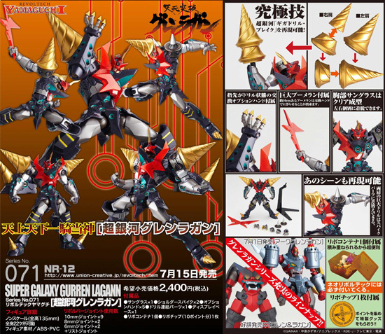リボルテック No.071 超銀河グレンラガン｜ホビーの総合通販サイト