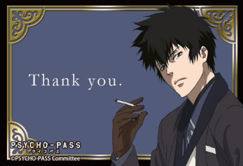 PSYCHO-PASS サイコパス スクエア缶バッジ 描き下ろし 狡噛慎也