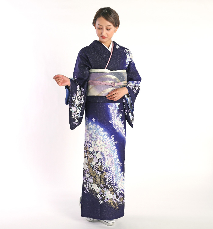 桐屋辻が花 訪問着 No.AA-1618-Lサイズのレンタル｜きもの365