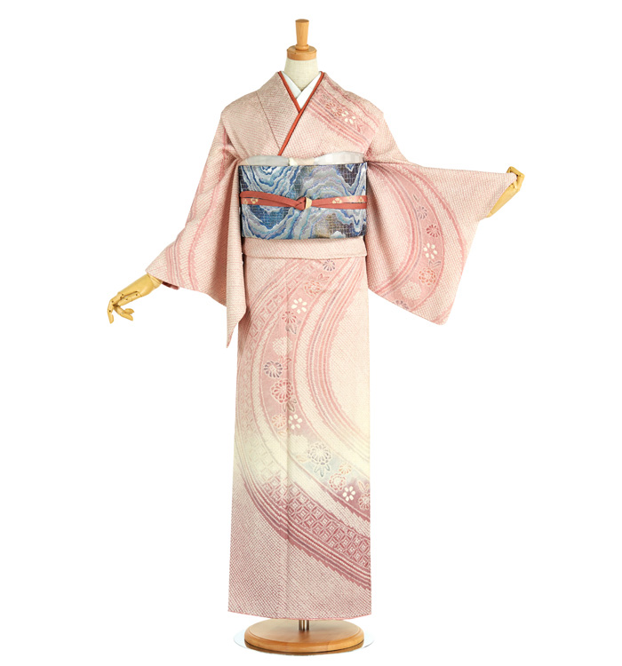 総絞り 訪問着 No.AA-3773-Mサイズのレンタル｜きもの365