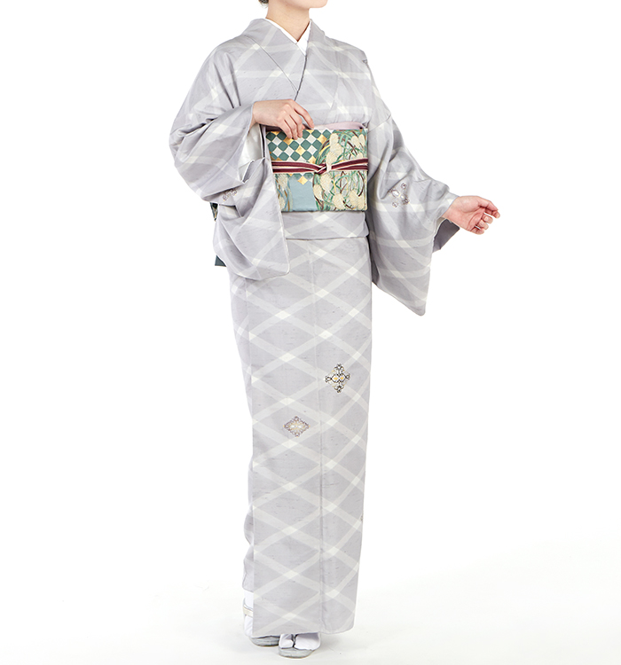 牛首紬 白山公房 訪問着 No.AD-0602-Mサイズの通販｜きもの365