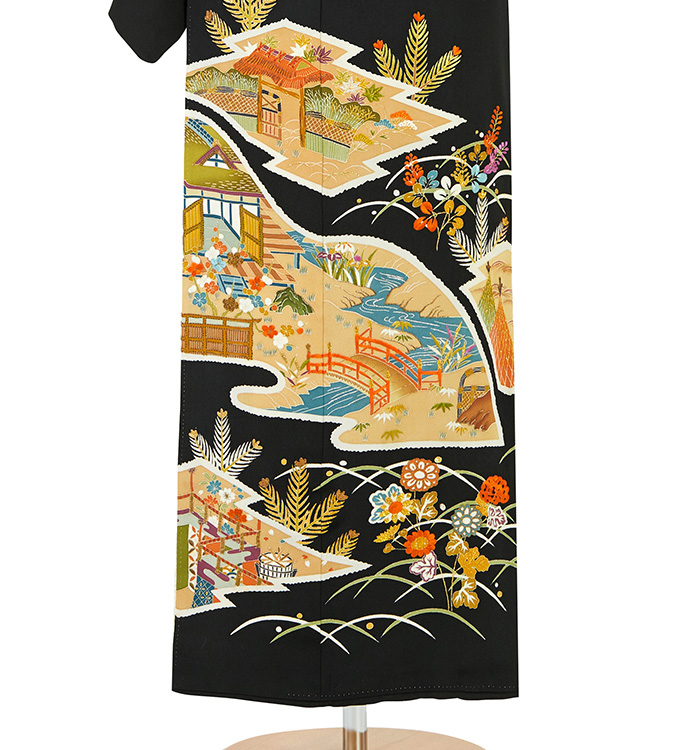 東京染繍大彦 黒留袖 No.CA-2449-Sサイズのレンタル｜きもの365