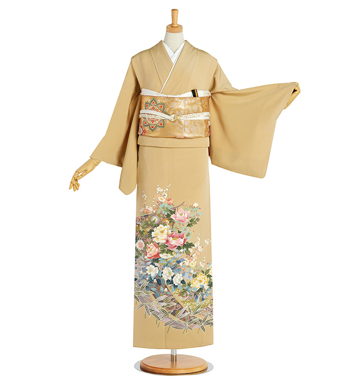 十日町友禅作家 色留袖 No.DA-1235-Mサイズのレンタル｜きもの365