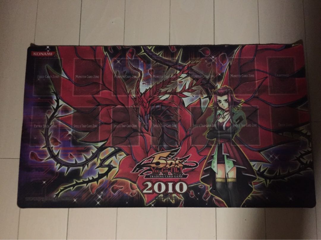 十六夜アキ&ブラックローズドラゴン プレイマット 2010 公式 1枚の通販