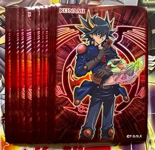 遊戯王 公式スリーブ 竜の紋章 赤 レッド 未開封 50枚入り 遊戯王