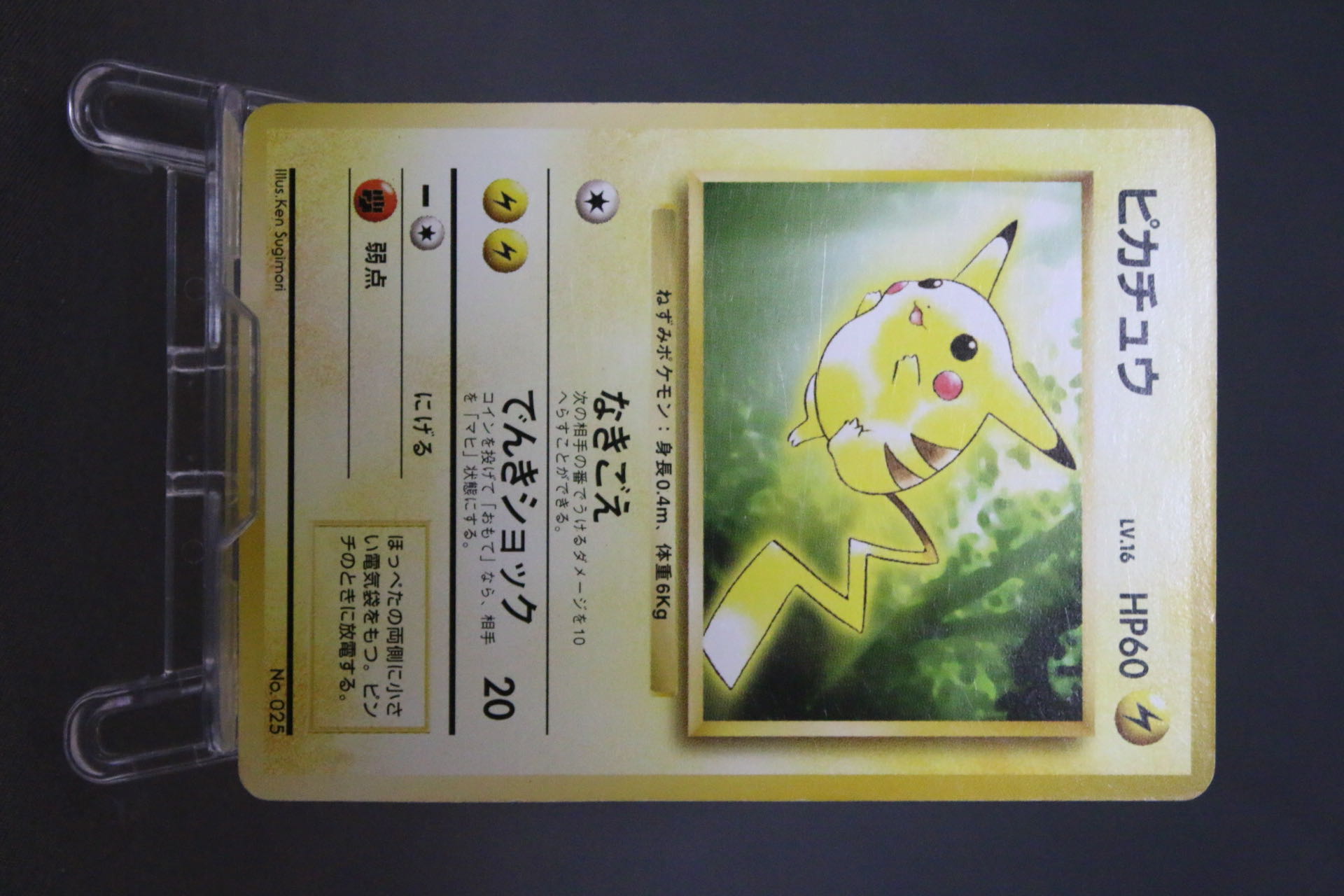 ピカチュウ LV.16 HP60 光沢あり コロコロ 誤表記 旧裏 ピカチュウ 旧