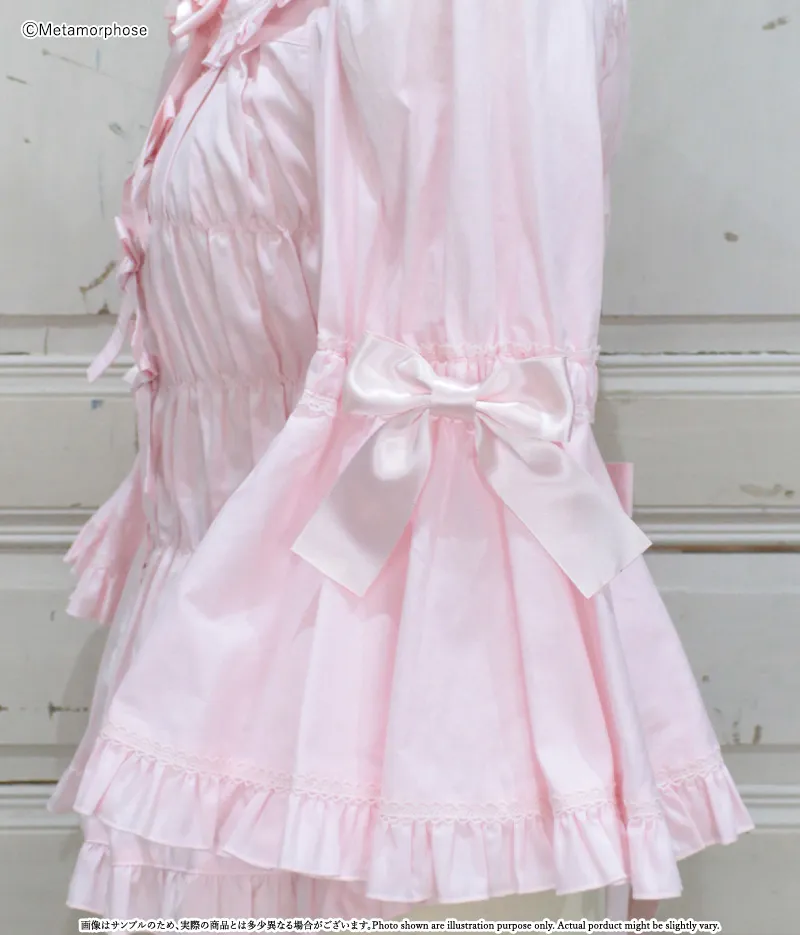 プラスサイズ】丸襟姫袖ブラウス - ブラウス、カットソー