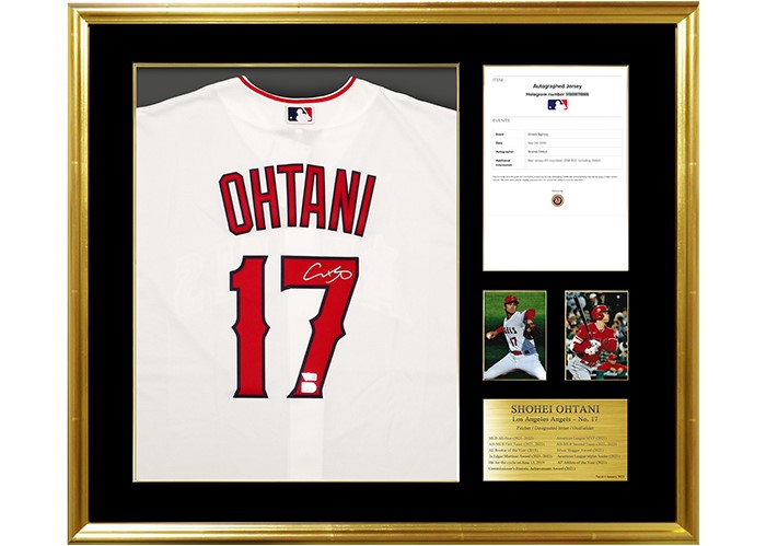大谷翔平」直筆サイン入り ユニフォーム特製フレーム - 商品詳細