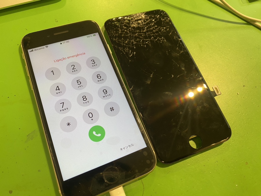 iPhone SE (第3世代) の画面割れ！即日改善いたします！ 【修理日記