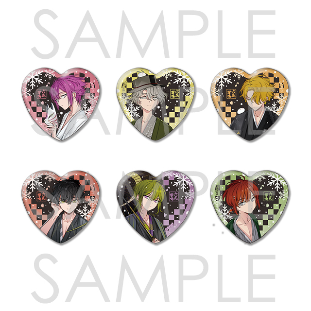 ディア(ハート)ヴォーカリスト Unlimited 六花響鳴 ラメハート缶バッジ