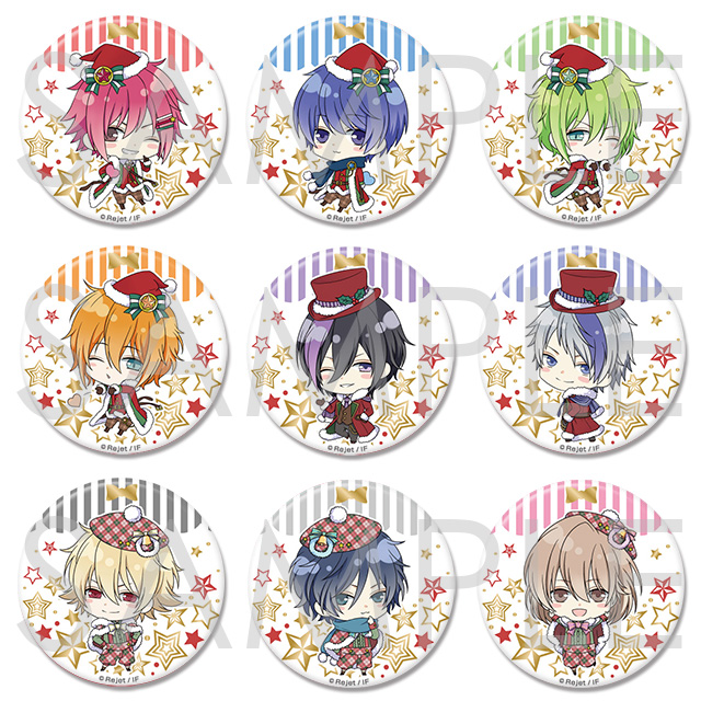 ピタゴラスプロダクション ピタドルたちのクリスマスビッグ缶バッジ