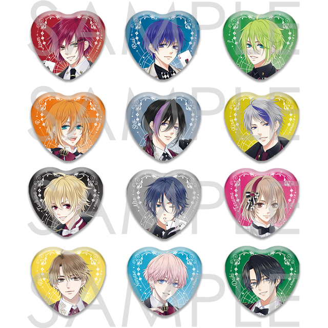 ピタゴラスプロダクション Bet on the Stars☆ ラメハート缶バッジ