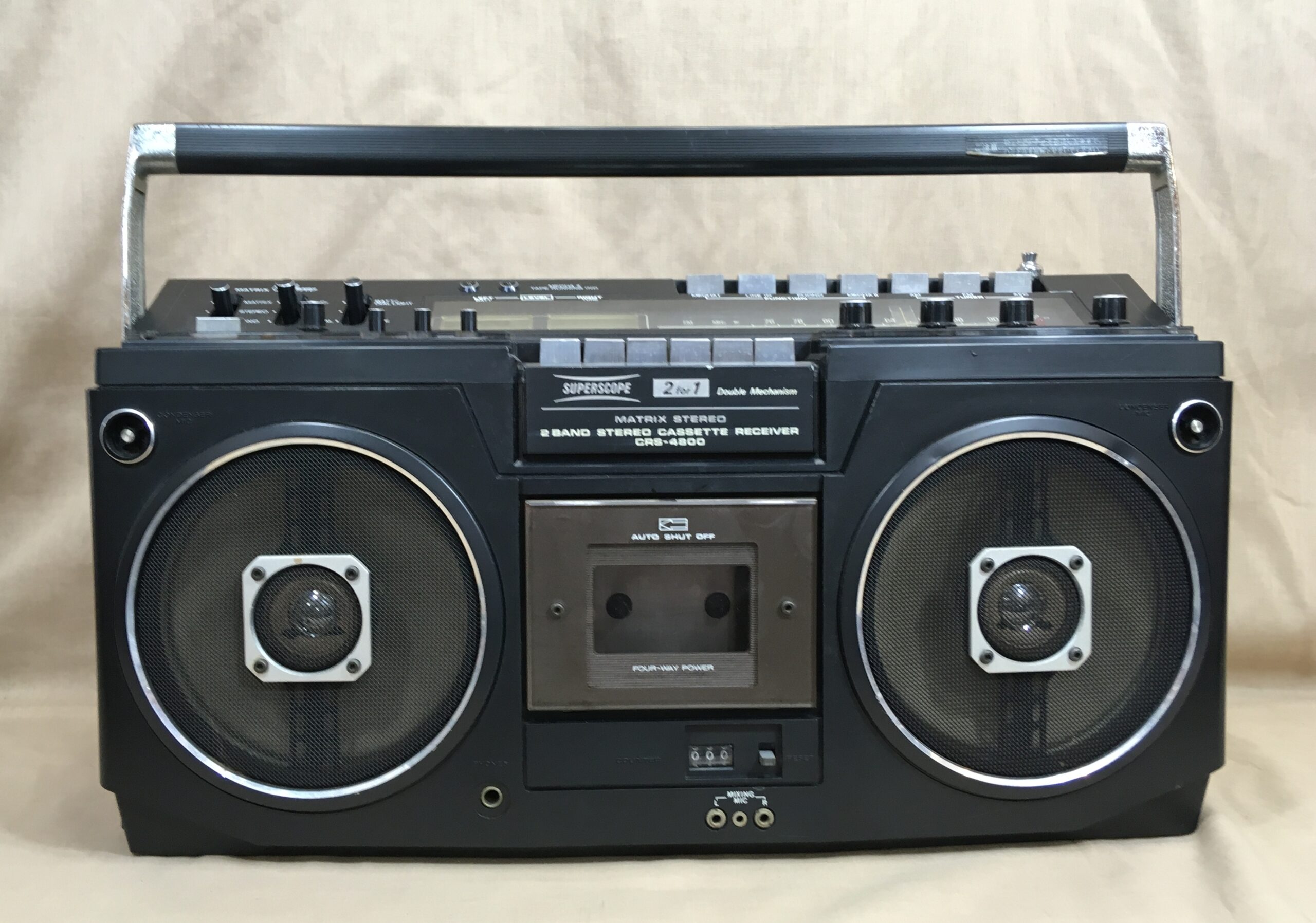 スーパースコープ CRS-4800 – ダブルカセットの先駆けか | 【昭和