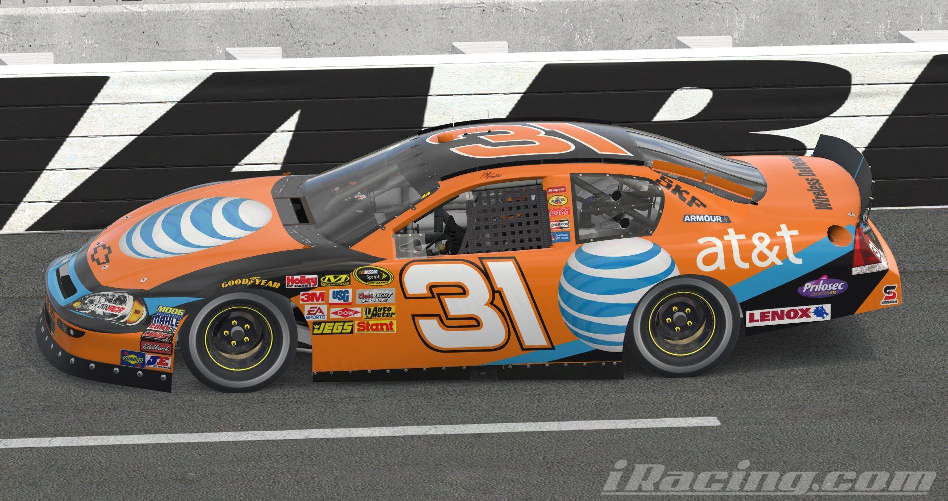 Jeff Burton #31 AT&T Chevy by Brandon Tregembo - Trading Paints