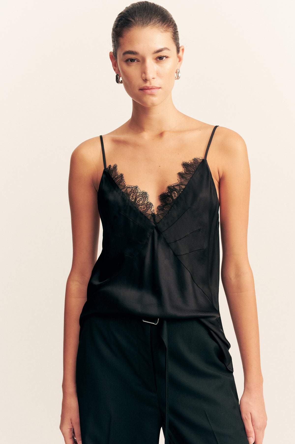 Maisie Lace Cami | Black | Tops | Shona Joy