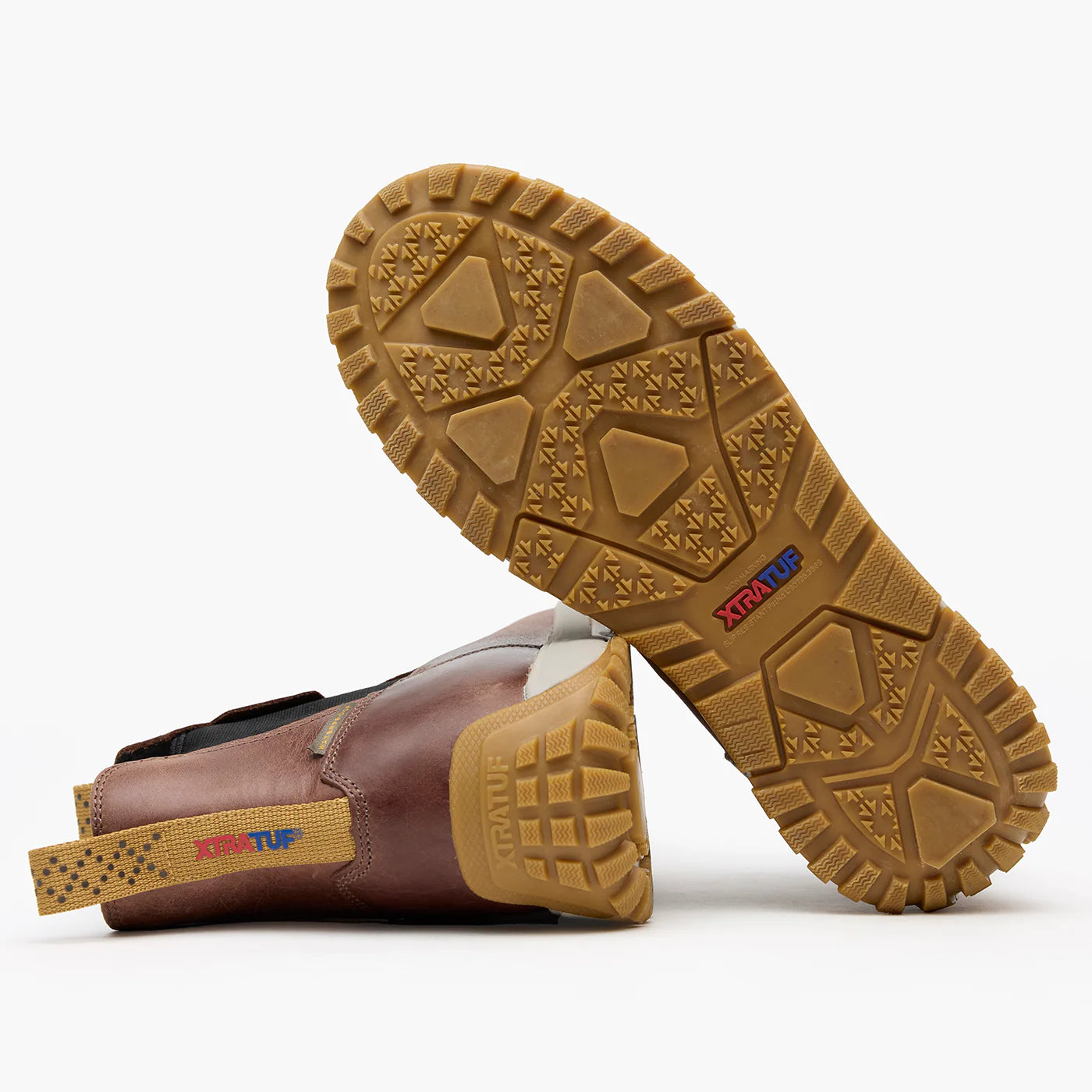 Men's XTRATUF Earth Brown Leather Ankle Deck Boot XMABL900 – Crazy