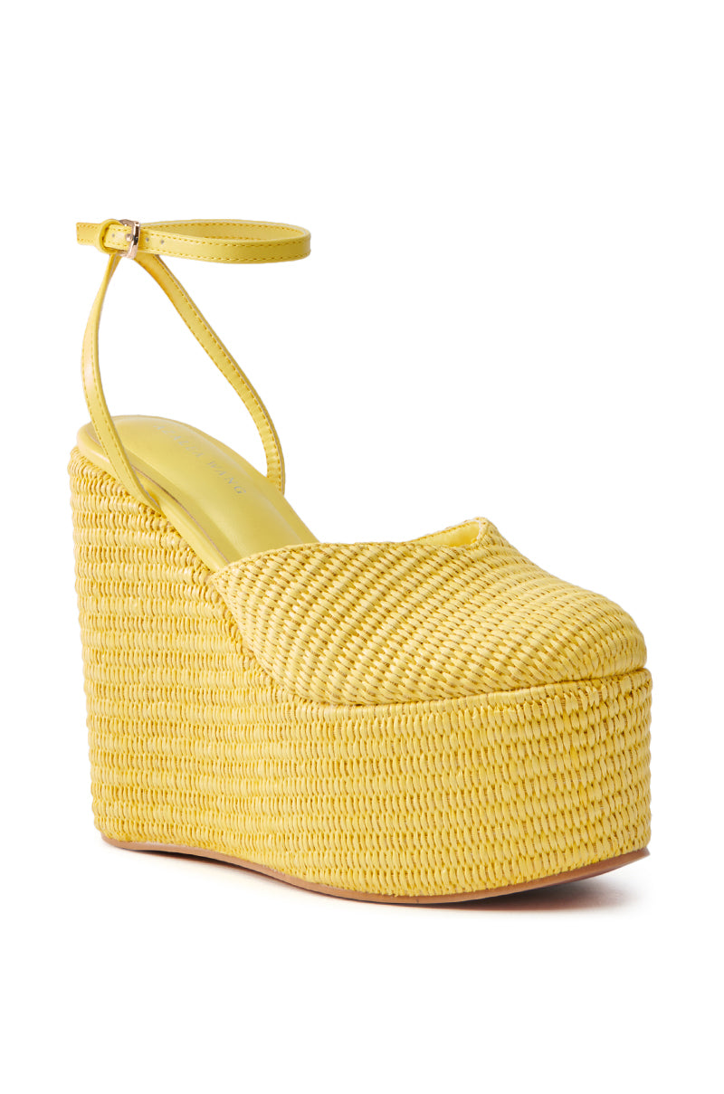 AZALEA WANG COVA YELLOW WEDGE – AKIRA