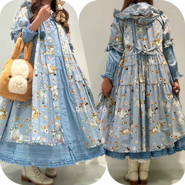 クッキーラビッツプリントミディワンピース*〜 | ピンクハウス