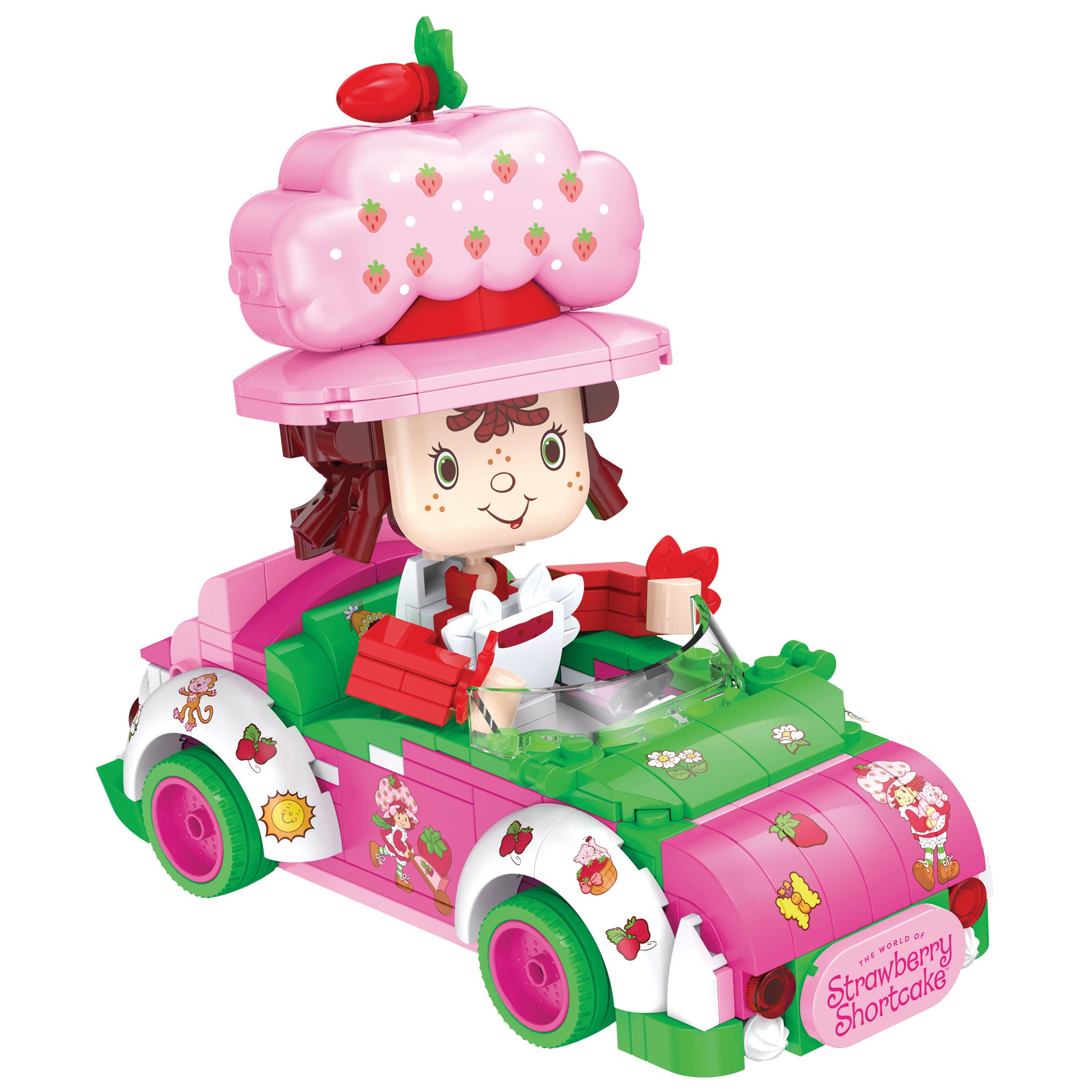 Brickcraft x Strawberry Shortcake Berry Cruiser Brick Building Set
