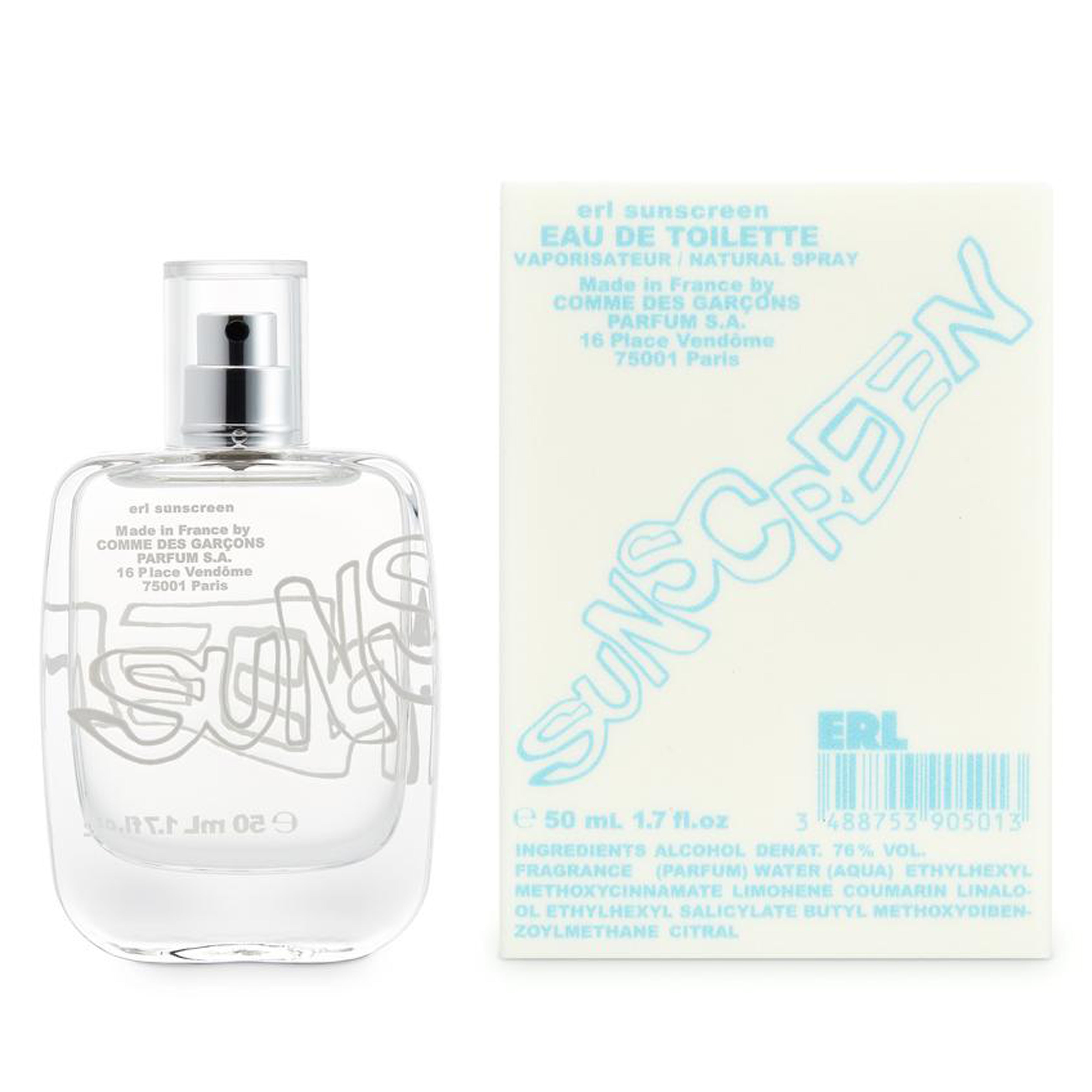 CDG Parfum: ERL SUNSCREEN Eau De Toilette (50ml) | DSMNY E-SHOP