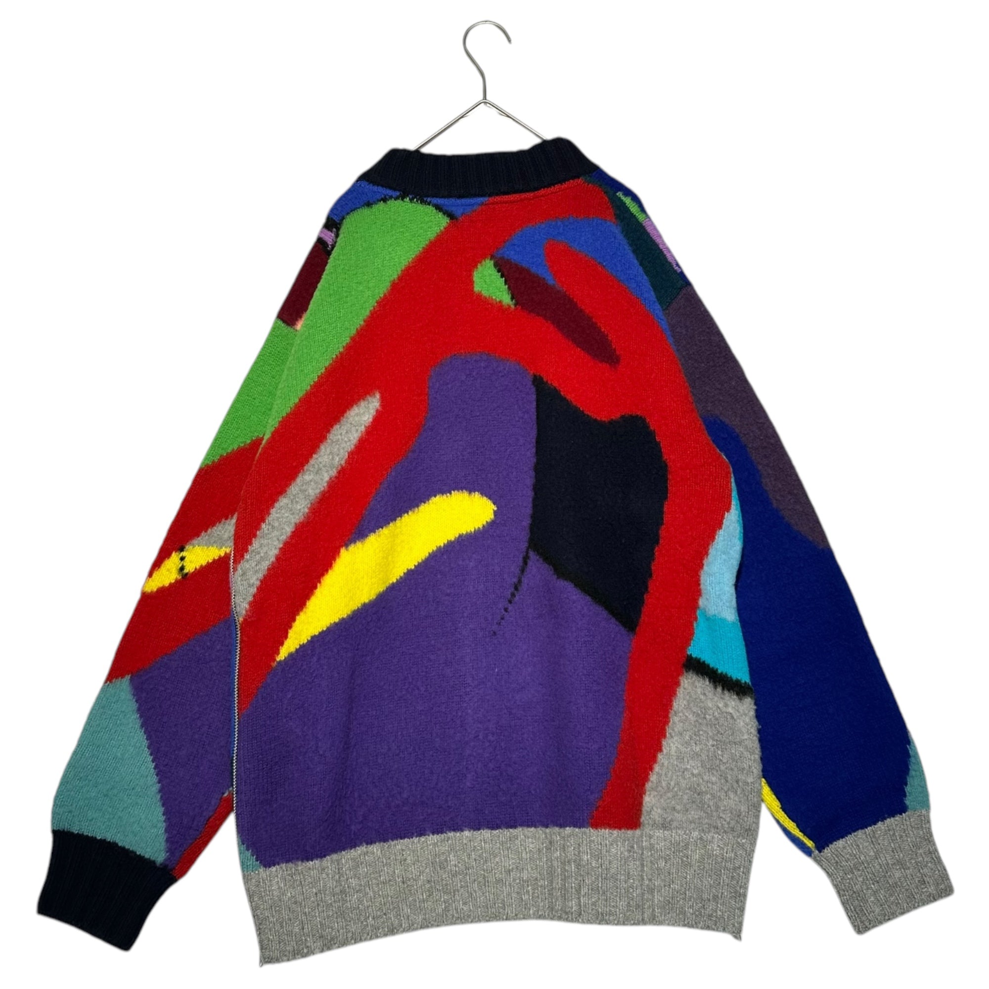 SACAI×KAWS(サカイ×カウズ) 21AW Jaqcuard Knit Pullover ジャガード