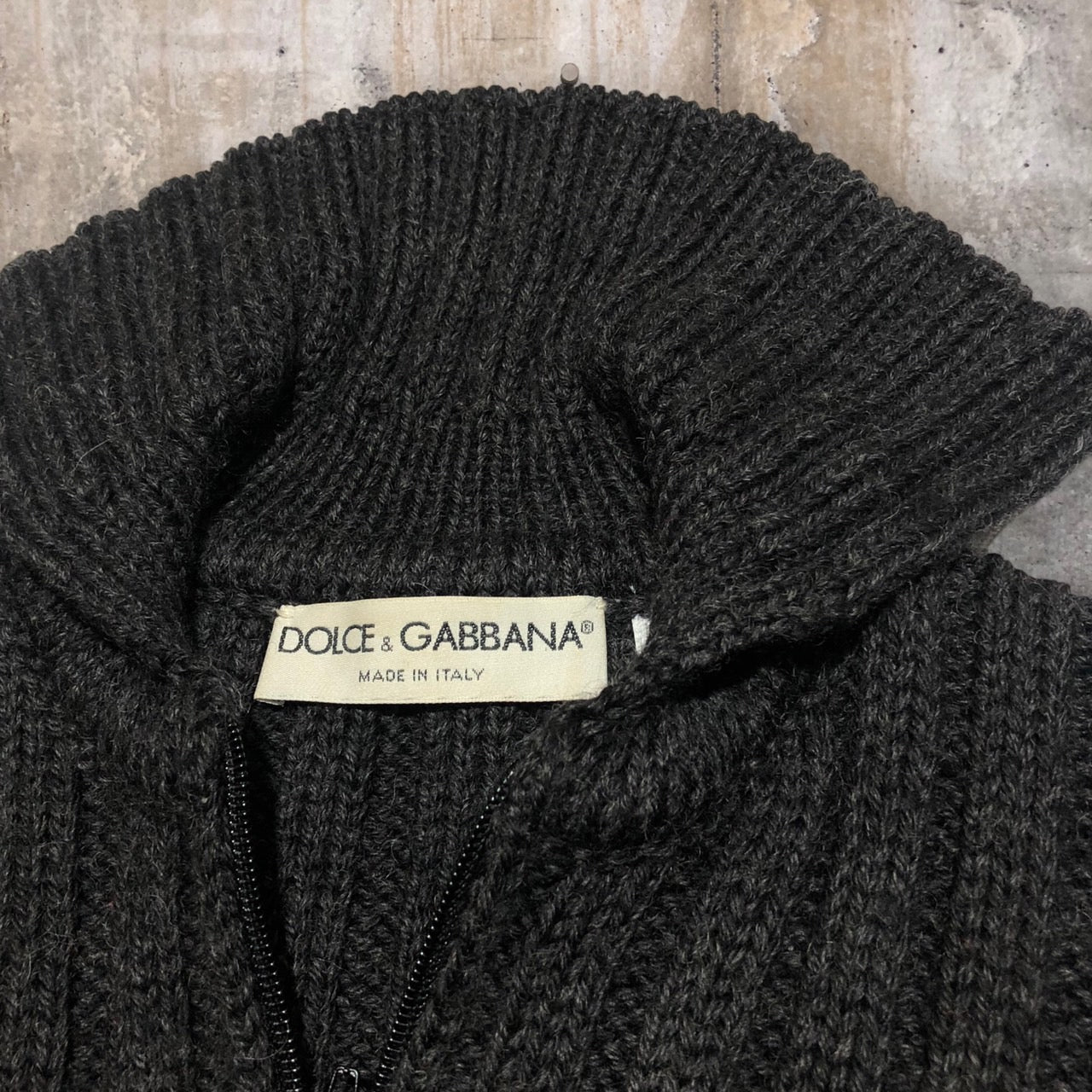 DOLCE&GABBANA(ドルチェ&ガッバーナドルガバ) ジップアップニット 48(L