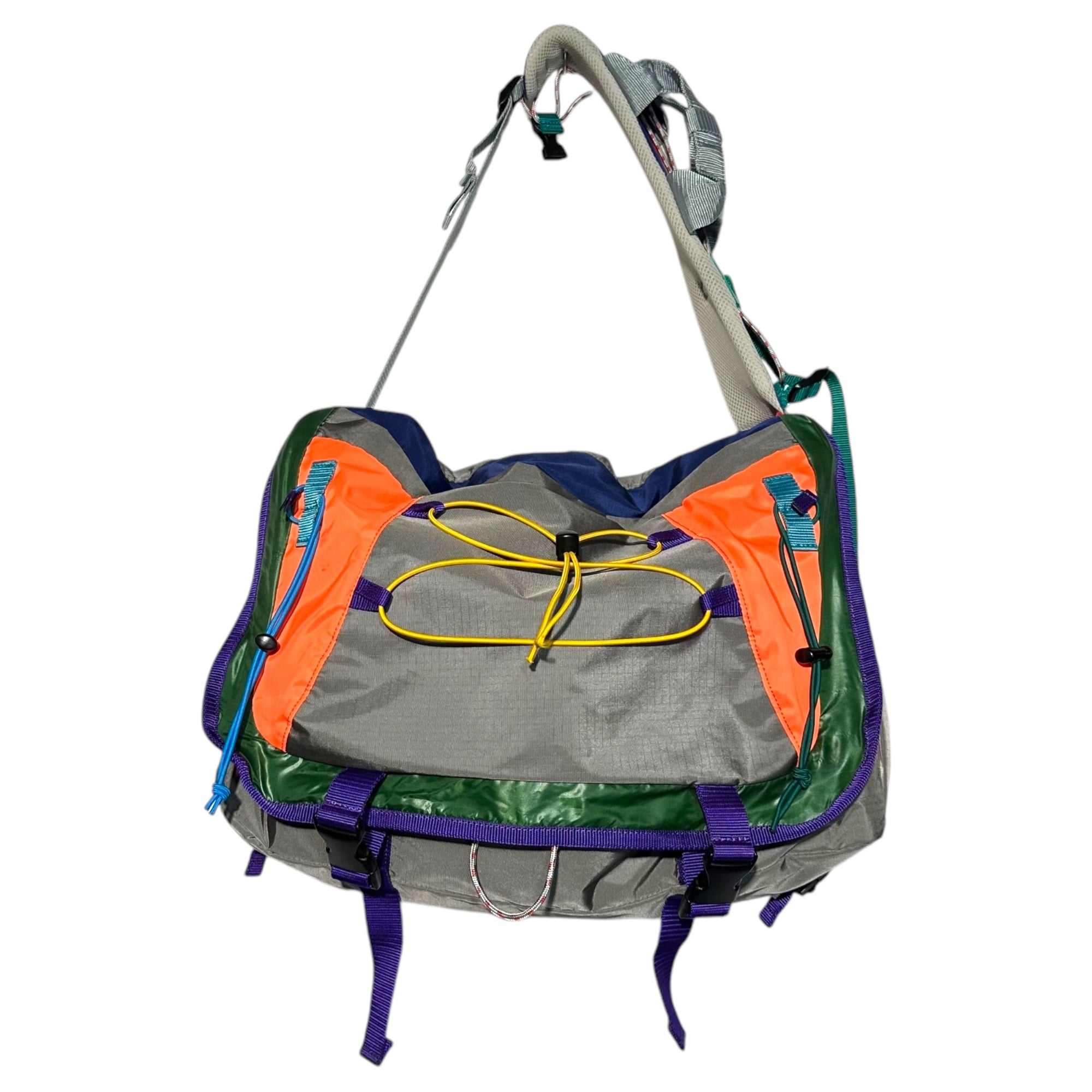 kolor(カラー) 20SS Different fabric docking drawcord messenger bag