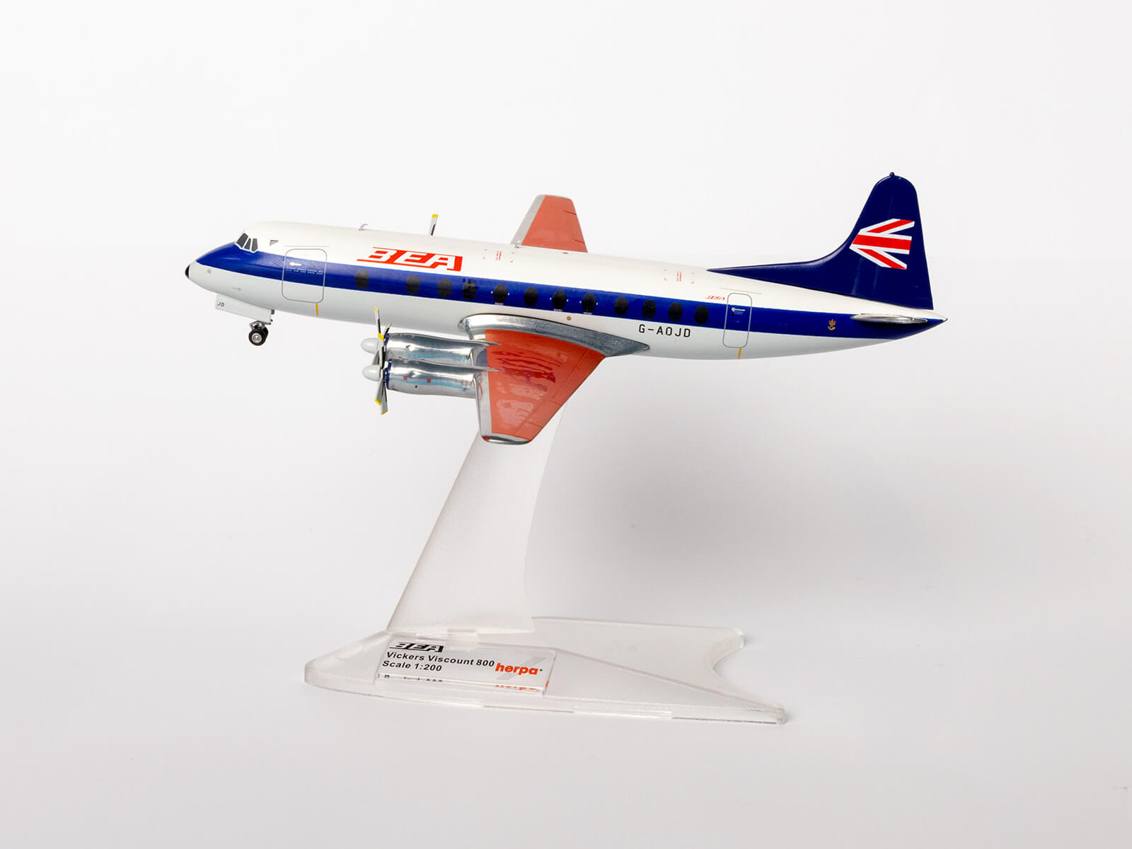 Herpa 572095 Vickers British European Airways Viscount 800 BEA