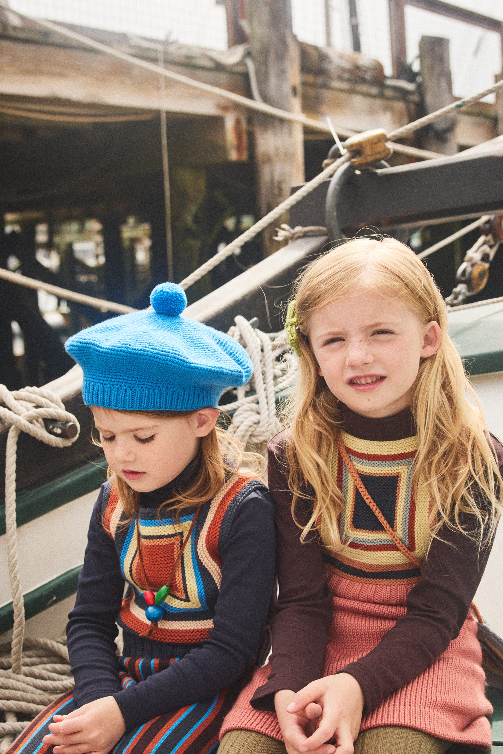 Log Cabin Pinafore – Misha & Puff