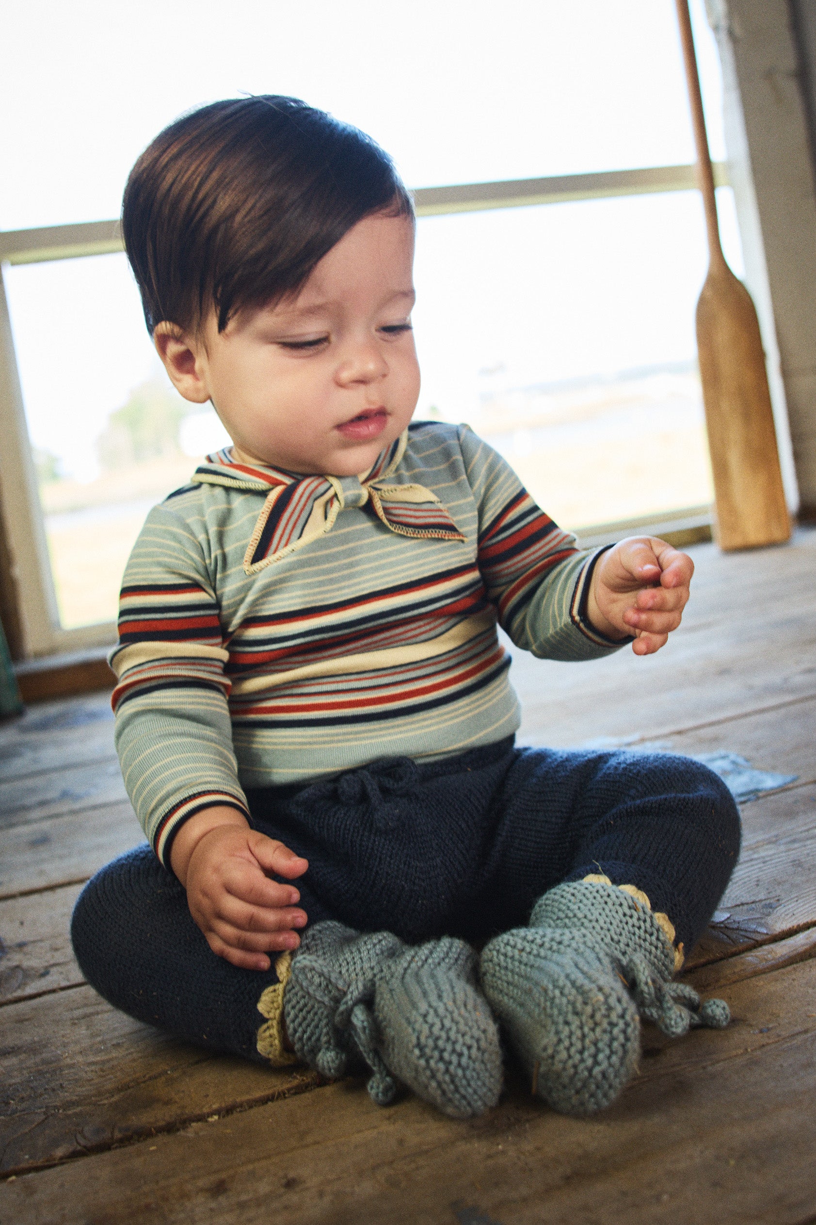 Baby Long Sleeve Scout Onesie – Misha & Puff