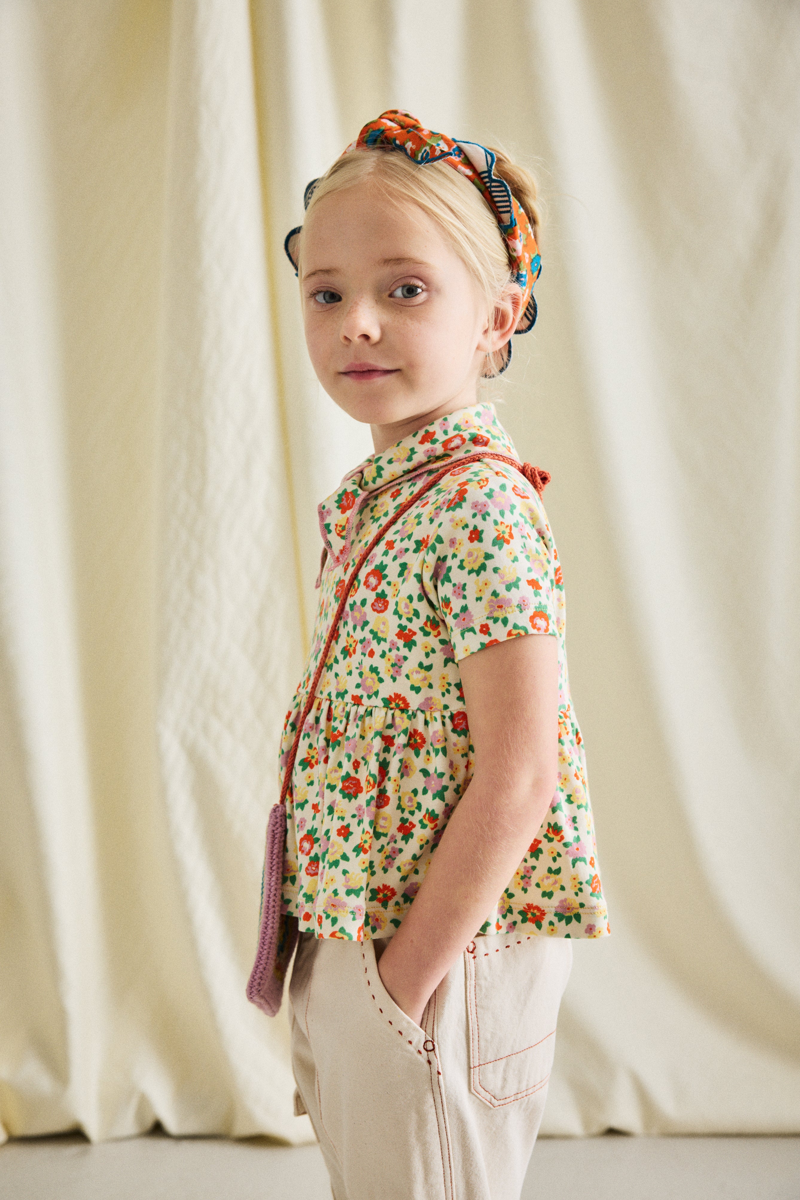 Misha&Puff 花柄スカウト4y