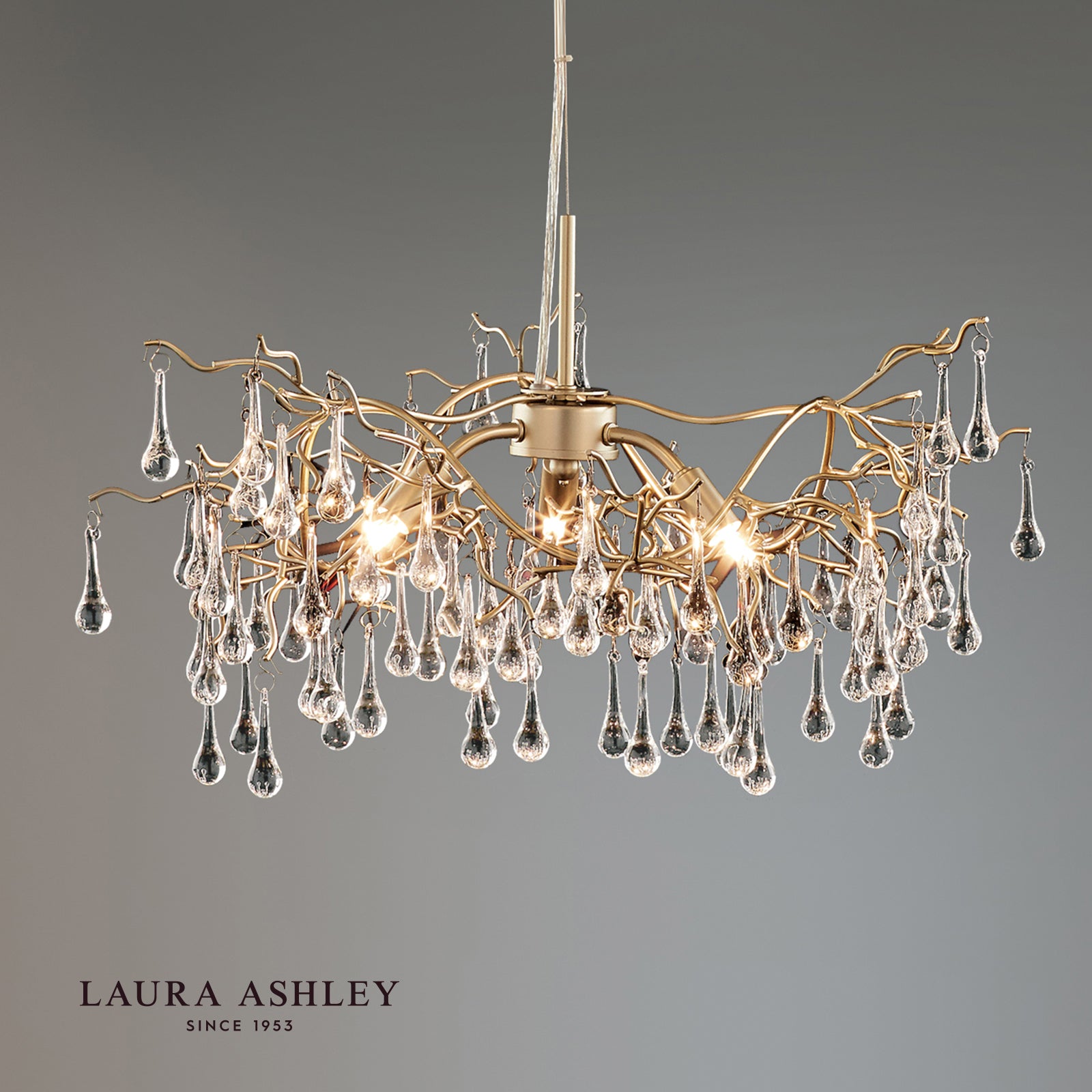 LAURA ASHLEY ローラアシュレイ 3灯シャンデリア GPN012-3