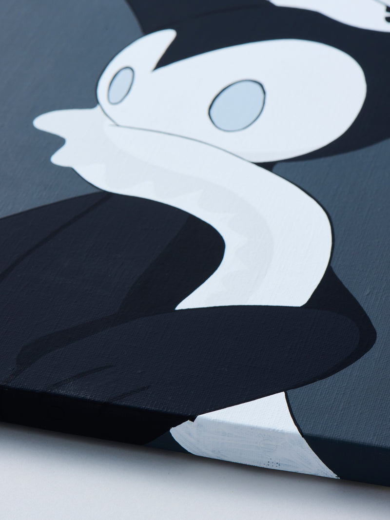 アーティスト LOTTA《SOCKS & HEBI》 オリジナル絵画 （Numero CLOSET）