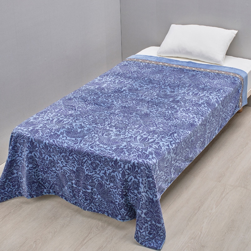 モリス ギャラリー タオルケット(（シングル）140×190cm ネイビー