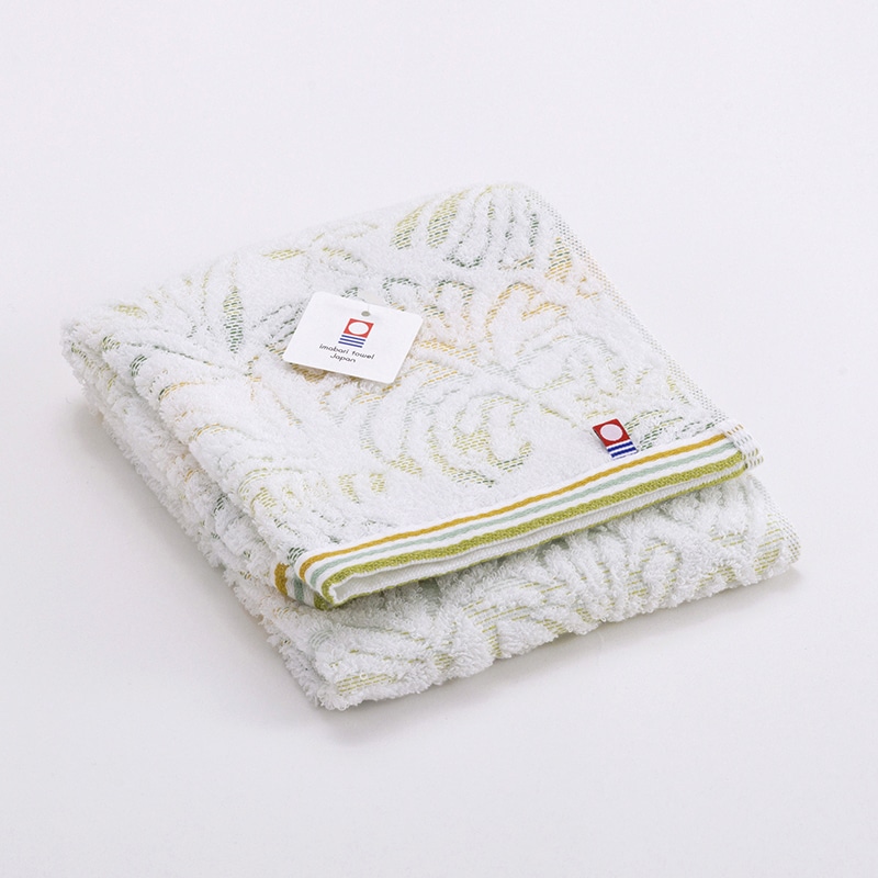 モンステラ柄フェイスタオル3枚セット（今治）(（フェイスタオル）34