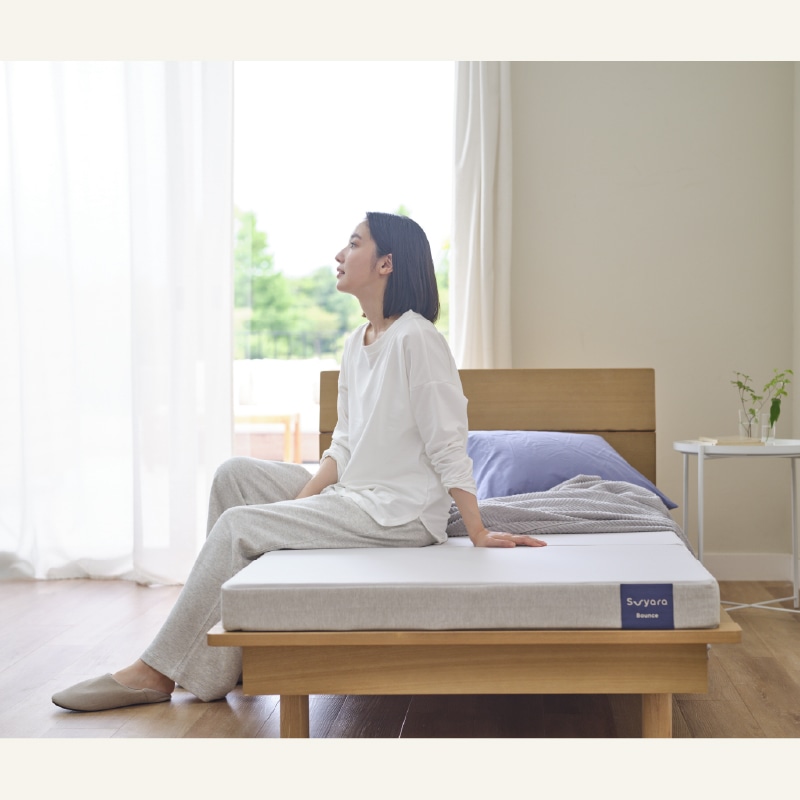 suyara #002 Bounce ふとん三つ折りタイプ(（シングル）97×195×9cm