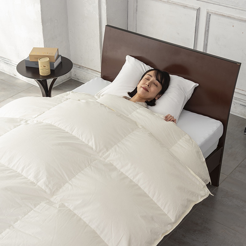 A.H.graceカゴ 羽毛布団 計4枚 西川プレミアム 羽毛掛けふとん