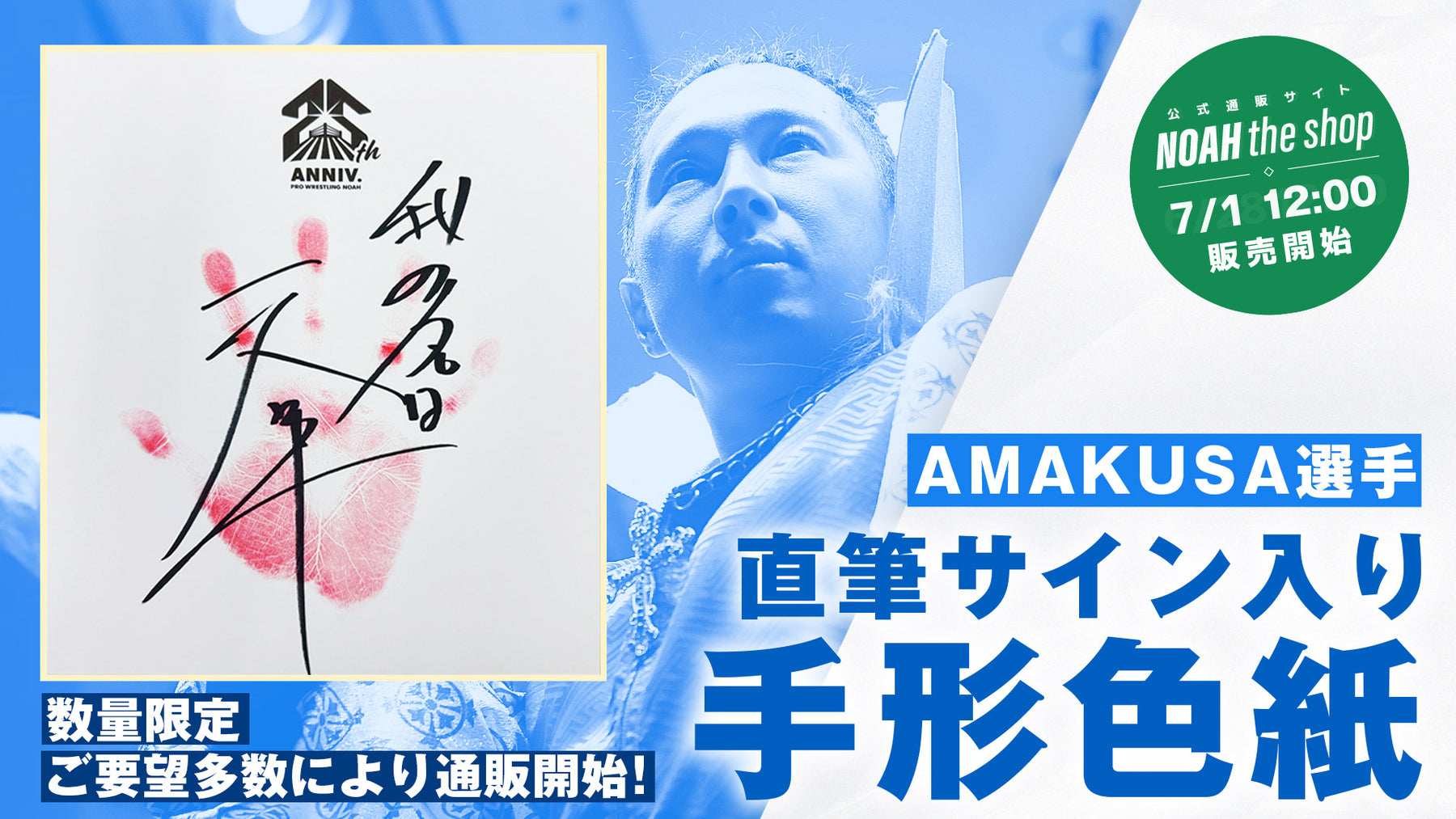 数量限定】選手直筆サイン入り手形色紙