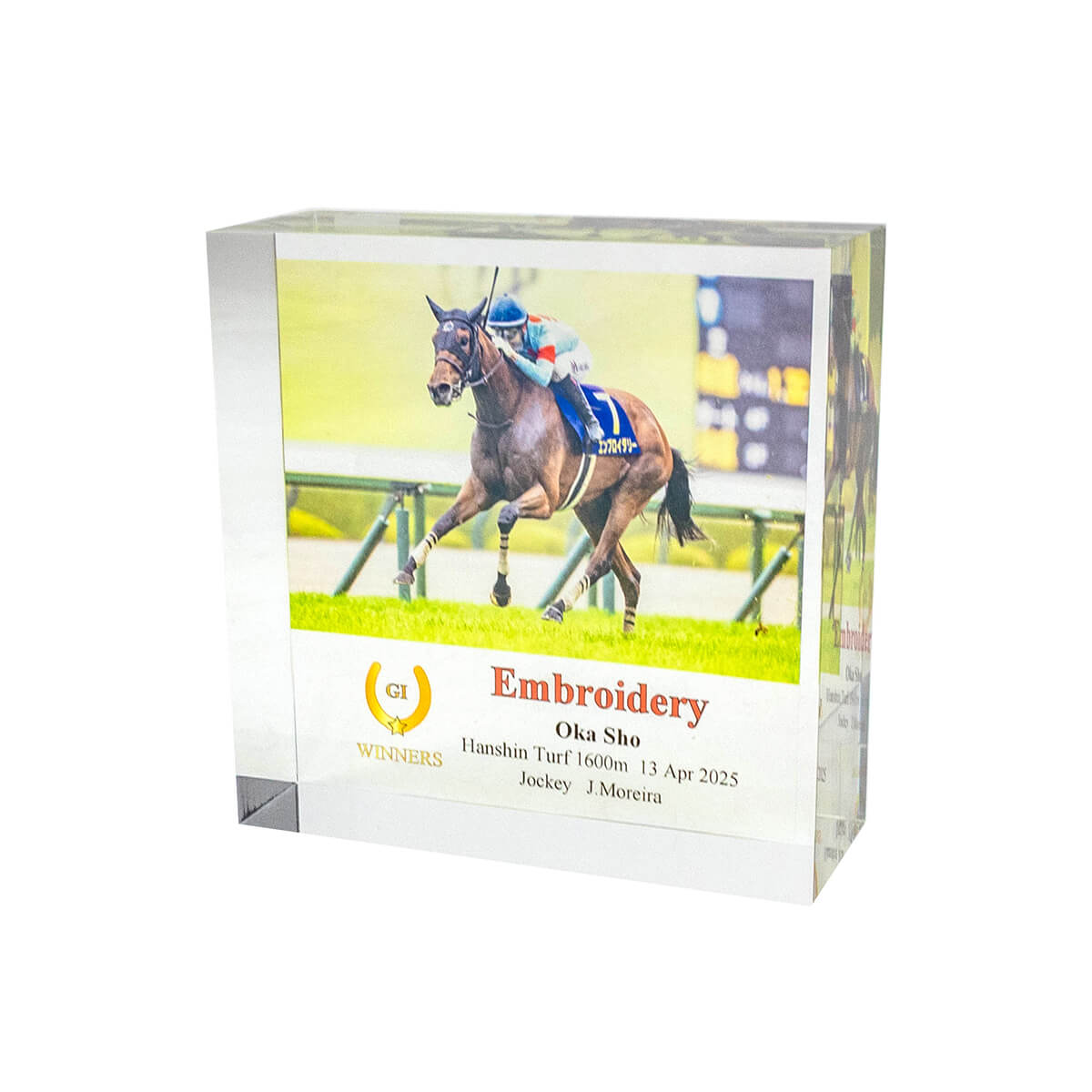 アクリルオブジェ エンブロイダリー 桜花賞2025 - 競馬グッズの通販