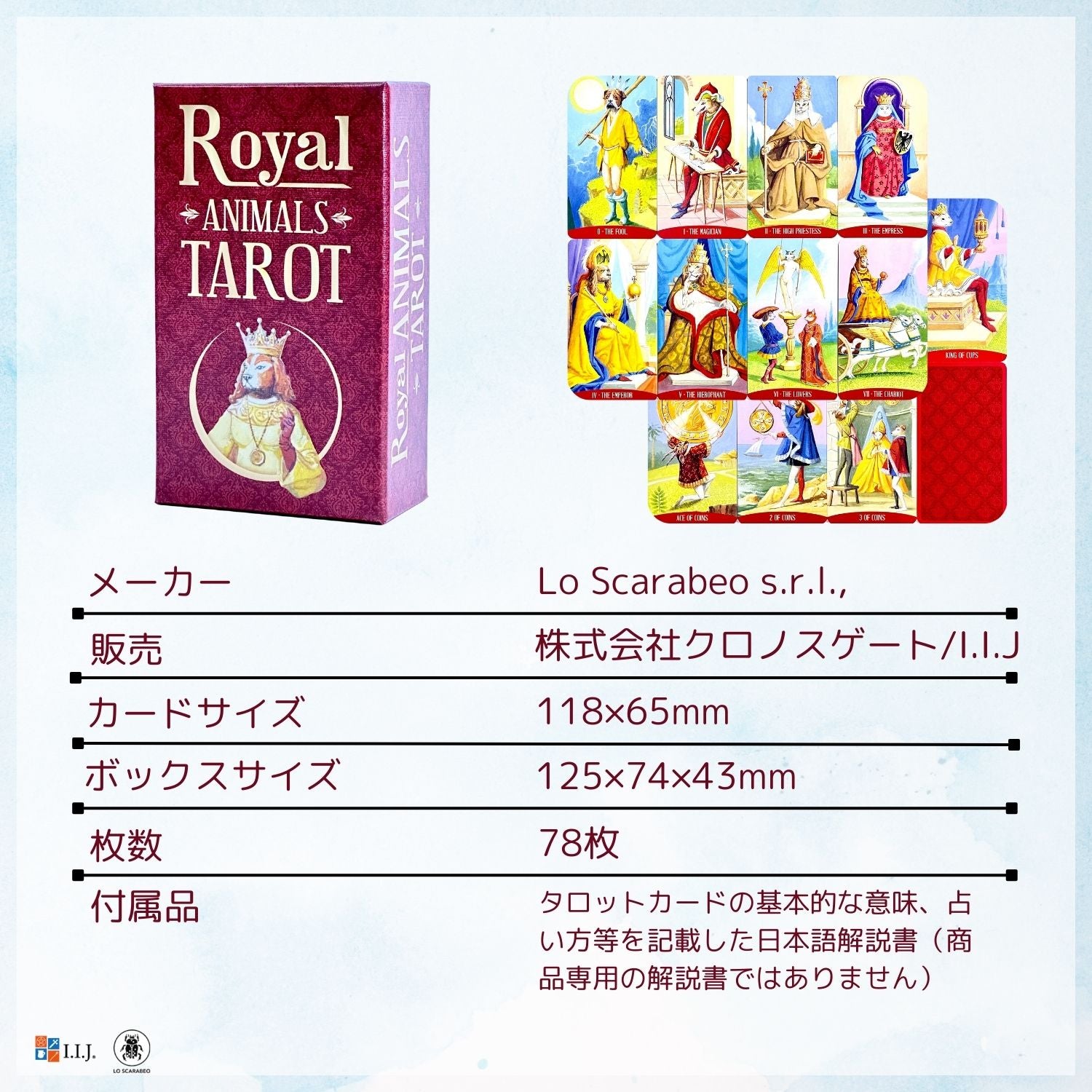 ロイヤル・アニマル・タロット Royal Animals Tarot – クロノスゲート