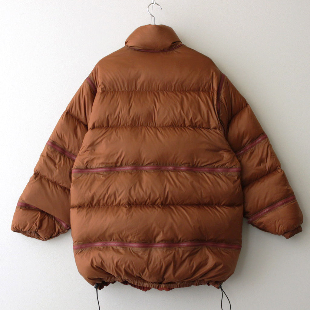 MULTI DETACHABLE RV DOWN JACKET #BRICK [YK23FW0529B] – ciacura