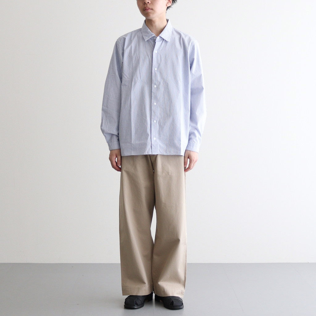 CHINO CLOTH PANTS WIDE #KHAKI [12654] _ YAECA | ヤエカ – ciacura
