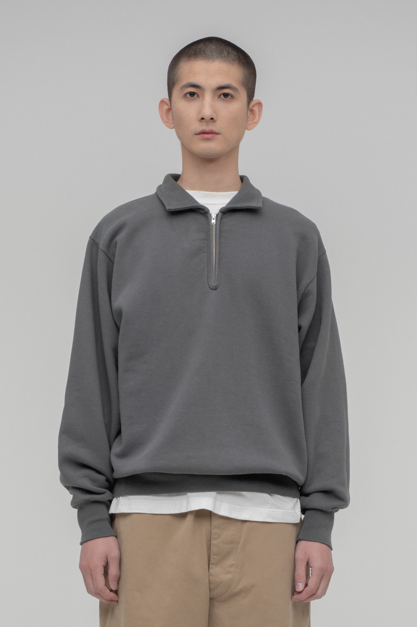 Half Zip Sweatshirt（Slightly Brushed） – CIOTA Online Shop