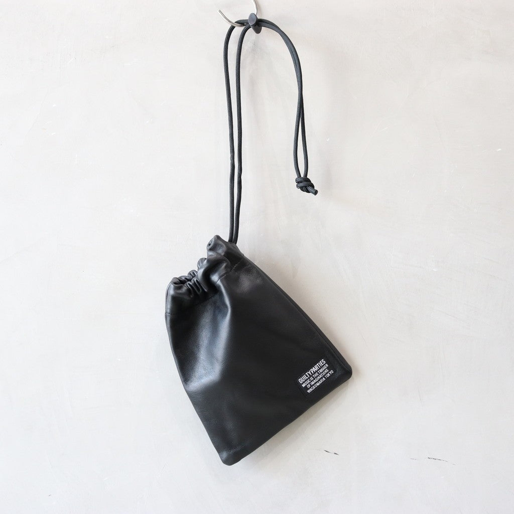 LEATHER SHOULDER POUCH #BLACK [25FWE-WMA-BG02]_WACKO MARIA