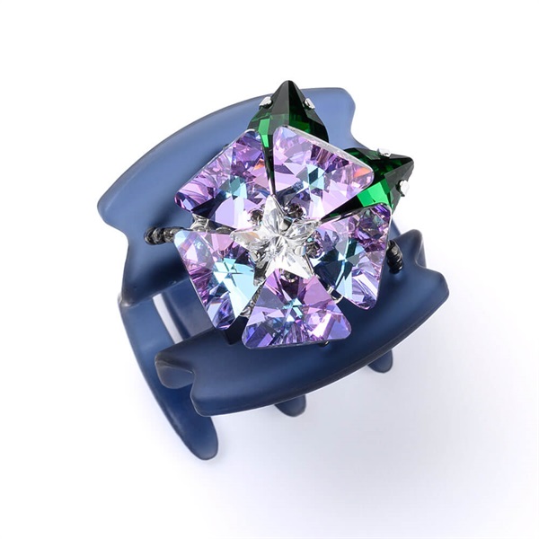 バースフラワー「あさがお」 デザートクリップ 中(ライトパープル