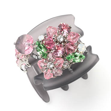 バースフラワー「ハイビスカス」 デザートクリップ 中(ライトブルー