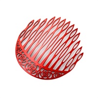 販路限定】カメリアグロス ステンレスコーム(レッド) | コーム