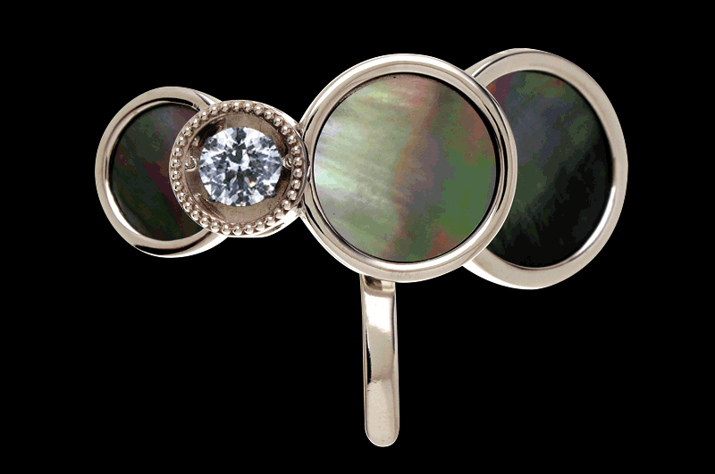 ダンシングジュエル ポニーフック シェル(グレー) | ポニーフック