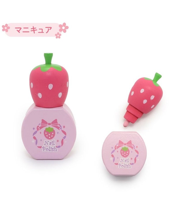 マザーガーデン 野いちご 木製 ままごと 《コスメセット ピンク》 5点